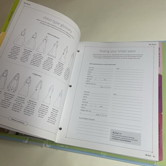 The Knot Ultimate Wedding Planner Organizer [binder edition] by Carley Roney - Picture 3 of 5